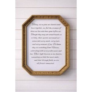 Stunning gold accent picture frame